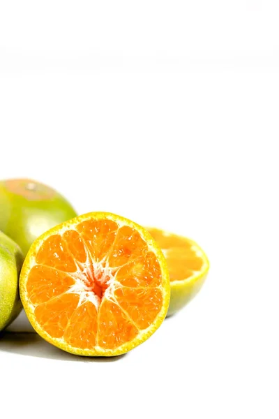 Naranja Sobre Fondo Blanco Para Fruta Concepto Alimentación — Foto de Stock