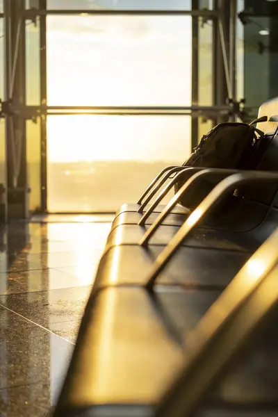 Denmark Copenhagen Seats Arrival Departure Hall — Stock Photo, Image