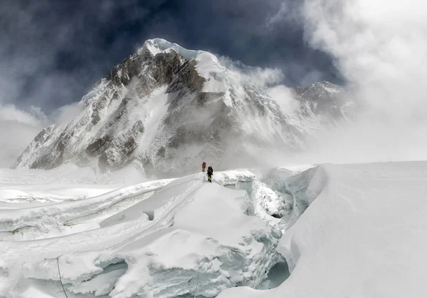 Népal Solo Khumbu Everest Alpinistes Western Cwm — Photo