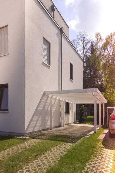 Germany Residential House Carport — Stock Photo, Image