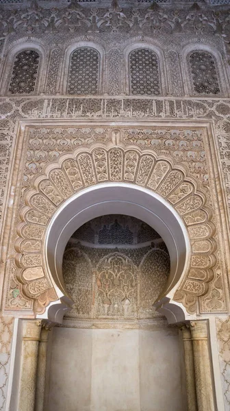 Maroc Marrakech Motif Oriental Dans Bâtiment — Photo