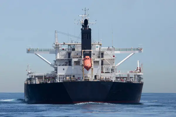 Spain Andalusia Tarifa Strait Gibraltar Cargo Ship — Stock Photo, Image