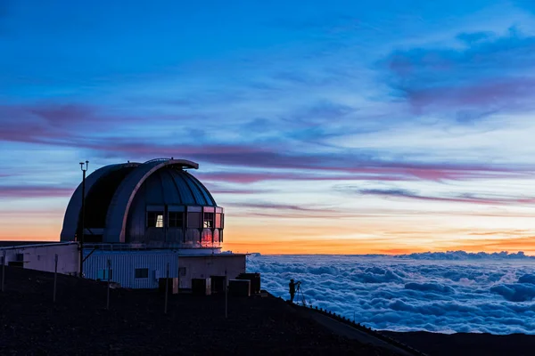 Eua Havaí Vulcão Mauna Kea Telescópios Nos Observatórios Mauna Kea — Fotografia de Stock
