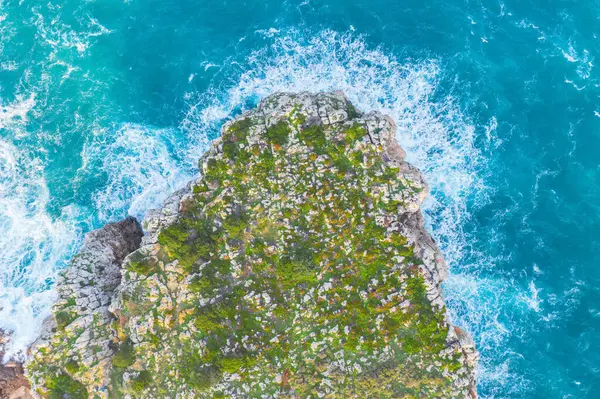 Portugal Algarve Sagres Zeezicht Vanuit Lucht — Stockfoto