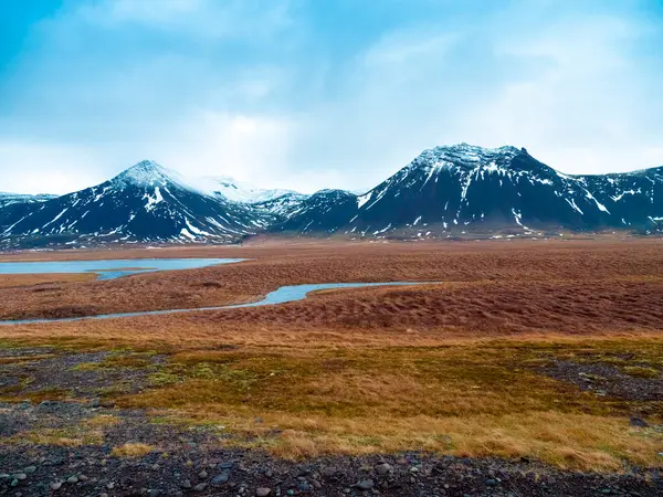 Island Snaefellsjoekull Nationalpark Tidigt Morgonen Vintern — Stockfoto