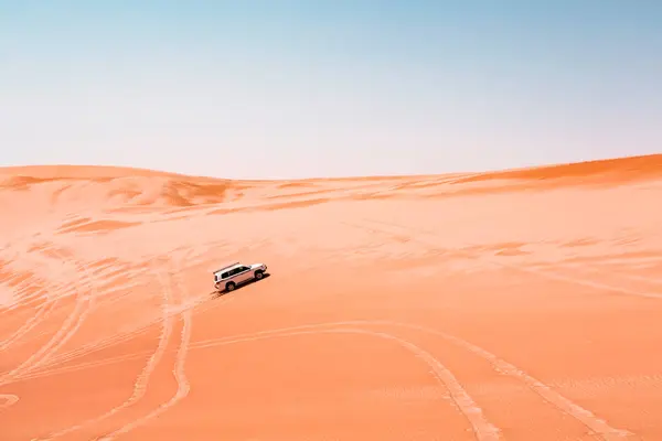 Sultanate Oman Wahiba Sands Dune Bashing Suv — Stock Photo, Image