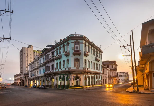 Stadsutsikt Vid Skymningen Havanna Kuba — Stockfoto