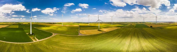 Germany Rhineland Palatinate Alzey Wind Park Fields — Stock Photo, Image