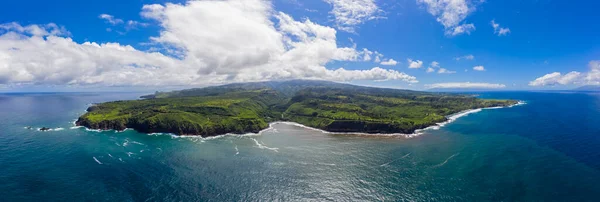 Letecký Výhled Tichý Oceán Západní Maui Hory Honokohau Bay Maui — Stock fotografie