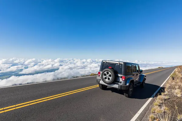 Jeep Haleakala Highway Maui Hawaii Usa — Stock Photo, Image