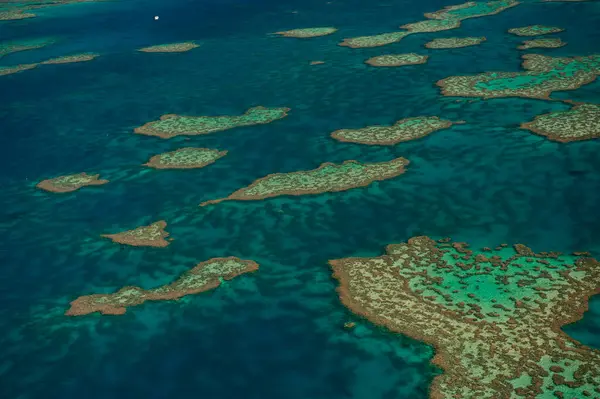 Вид Воздуха Большой Барьерный Риф Квинсленд Австралия — стоковое фото