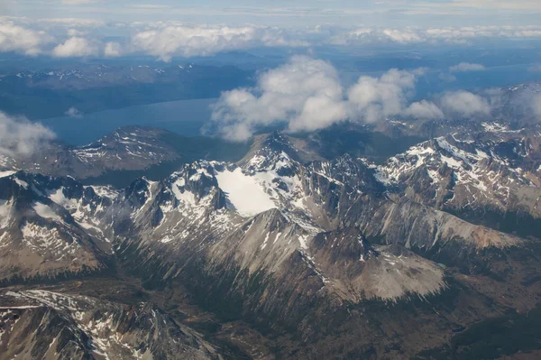 Tierra Del Fuego Argentina South America的空中景观 — 图库照片