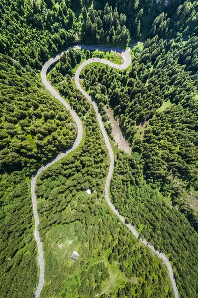 スイス ウリのカントン 持続可能な峠の空中風景 — ストック写真