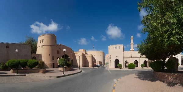 Městská Zeď Kozí Trh Mešita Qala Nizwa Omán — Stock fotografie