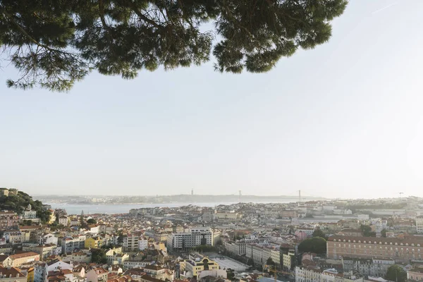 Panorámás Kilátás Városra Lisszabon Portugália — Stock Fotó