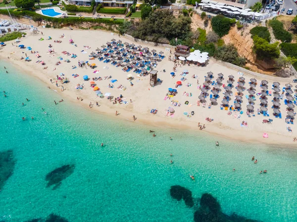 Espagne Îles Baléares Majorque Vue Aérienne Portals Nous Plage Platja — Photo