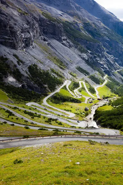 Winding Road Stelvio Pass Trentino Alto Adige Italien — Stockfoto