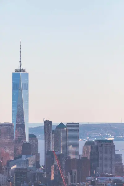 Skyline One World Trade Center Blue Hour Manhattan New York — Stock Photo, Image