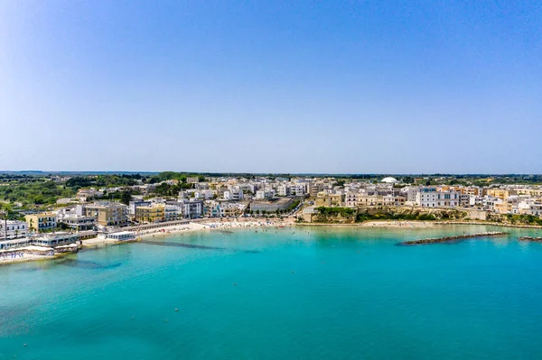 Italy Apulia Lecce Aerial View Coast — Stock Photo, Image