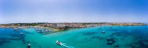 Italy Apulia Lecce Aerial View Coast — Stock Photo, Image