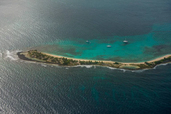 Vue Aérienne Sandy Island Grenade Caraïbes — Photo