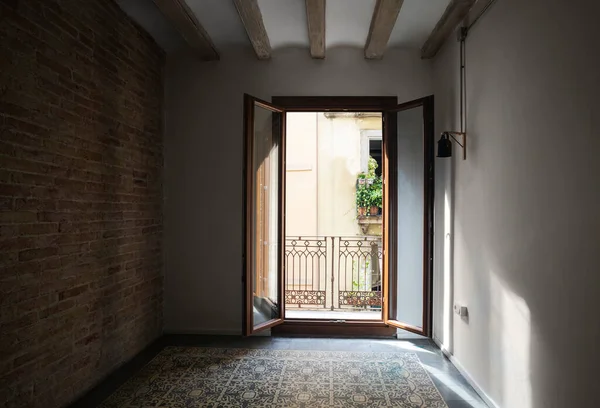 Apartamento Com Piso Azulejo Barcelona Espanha — Fotografia de Stock