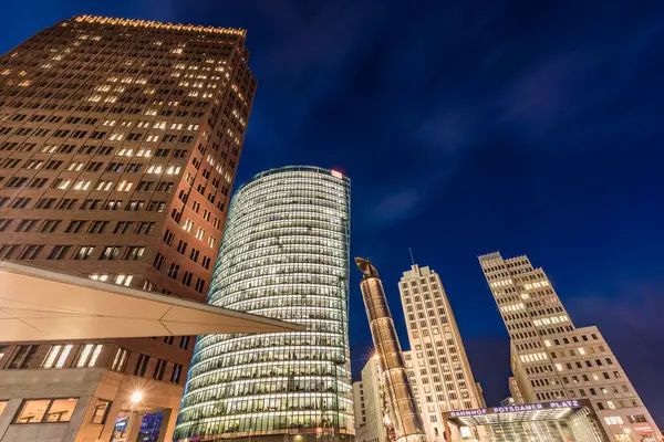 Germany Berlin Mitte Potsdamer Platz Kollhoff Tower Bahntower Beisheim Center — Stock Photo, Image