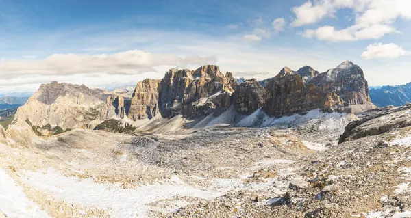 Vista Panoramica Delle Montagne Viste Lagazuoi Italia — Foto Stock