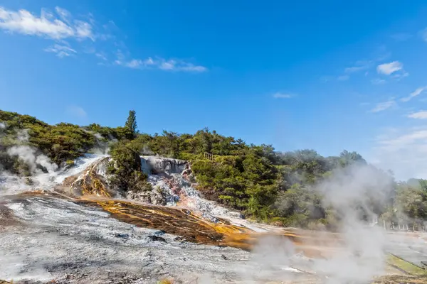 Parque Geotérmico Orakei Korako Zona Vulcânica Taupo Ilha Norte Nova — Fotografia de Stock