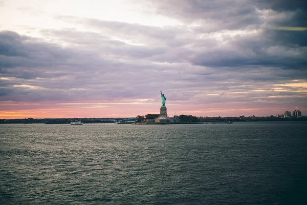 Estátua Liberdade Vista Staten Island Ferry Nova Iorque Eua — Fotografia de Stock