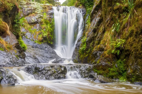 Нова Зеландія Північний Край Довгий Вплив Водоспаду Піроа Річці Ахура — стокове фото