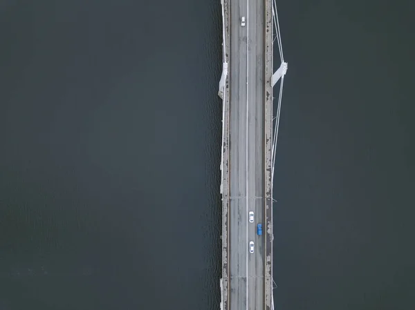 Вид Воздуха Мост Через Волгу Москва Россия — стоковое фото