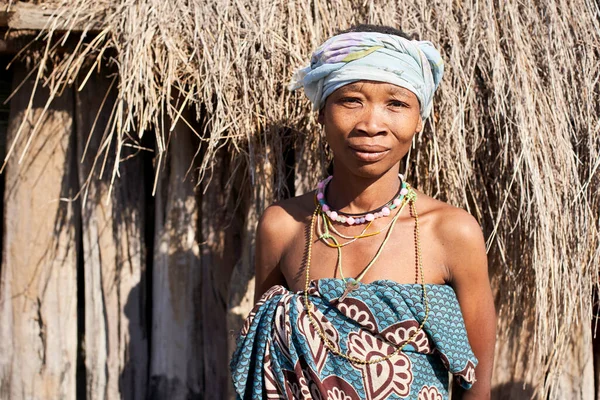 Frau Aus Dem Stamm Der Chomipapa Angola — Stockfoto