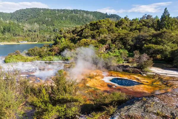 Mapa África Orakei Korako Geothermal Park Taupo Vulcanic Zone North — Fotografia de Stock