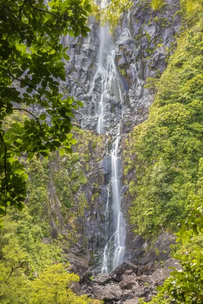 Vue Panoramique Des Chutes Wairere Dans Forêt Île Nord Nouvelle — Photo