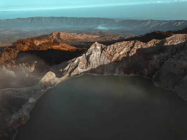 Индонезия Ява Вид Воздуха Вулкан Иокогама — стоковое фото