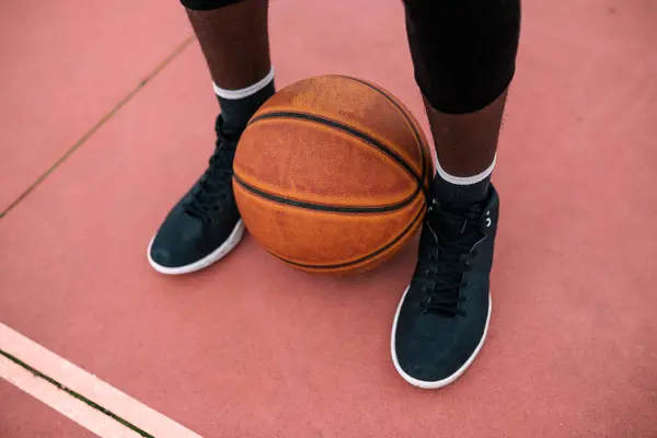 Basketball Feet Basketball Player — Stockfoto