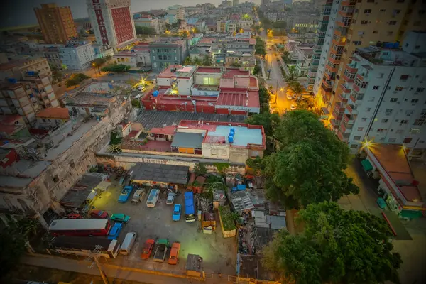 Vista Una Città Del Nuovo Edificio Kathmandu Notte — Foto Stock