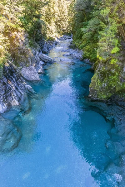 Neuseeland Queenstown Lakes District Makarora Blick Auf Die Blue Pools — Stockfoto