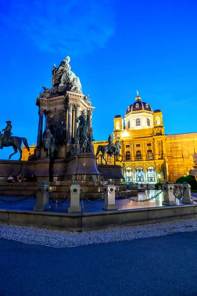 Áustria Viena Imperatriz Maria Theresia Monumento Museu História Natural Maria — Fotografia de Stock