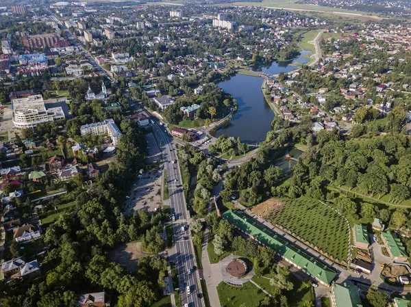Aerial View Sergiev Posad Town Moscow Russia — Stock Photo, Image