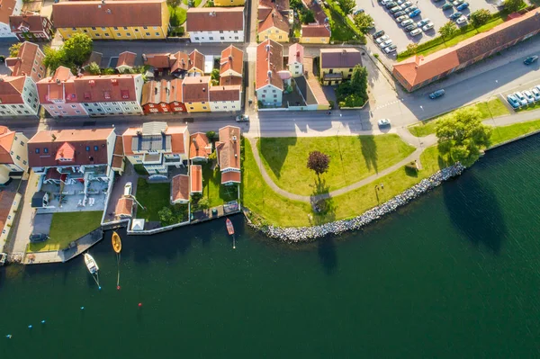 Flygfoto Över Staden Barcelona Lithuania — Stockfoto