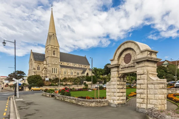 Oceania Nowa Zelandia Wyspa Południowa Southland Otago Oamaru Park Kościół — Zdjęcie stockowe