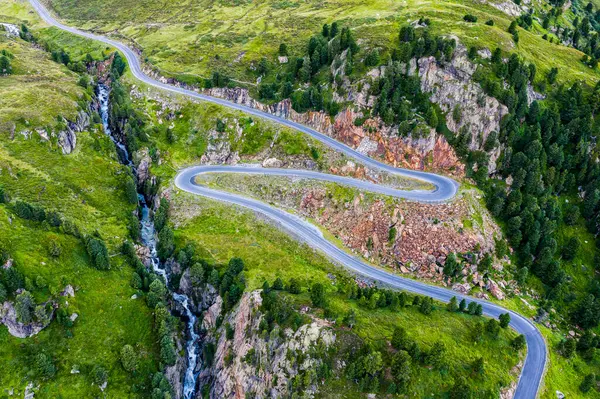 Austria Tirol Kauner Valley Glacier Road — Foto de Stock