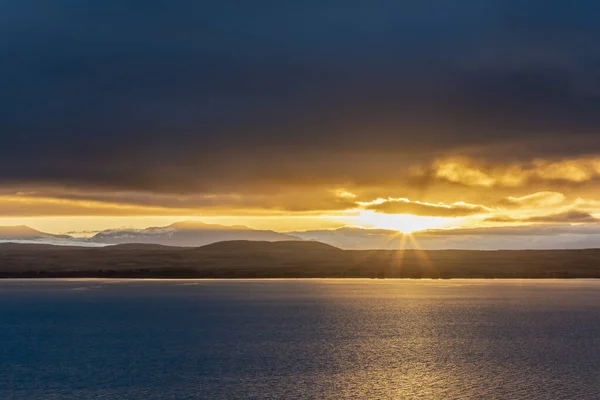 Neuseeland Gewitterwolken Über Dem Ufer Des Pukaki Sees Bei Sonnenaufgang — Stockfoto