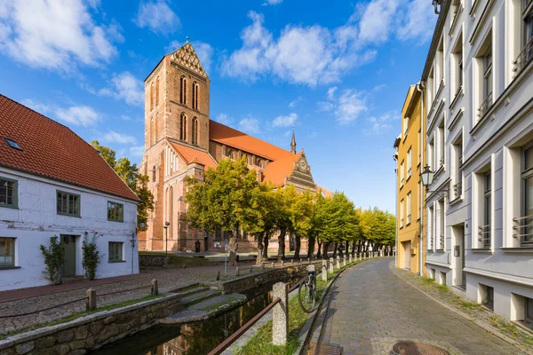 ドイツ メクレンブルク 西ポメラニア ウィスマー ハンセティック市 旧市街 セント メアリーズ教会 — ストック写真
