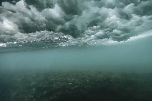 Indonesien Bali Undervattensutsikt Över Havsvåg — Stockfoto