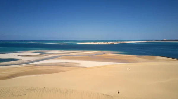 Mozambique Archipel Bazaruto Vue Aérienne Des Dunes Bazaruto — Photo