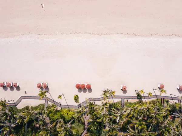 Indonésie Bali Letecký Pohled Pláž Nusa Dua — Stock fotografie