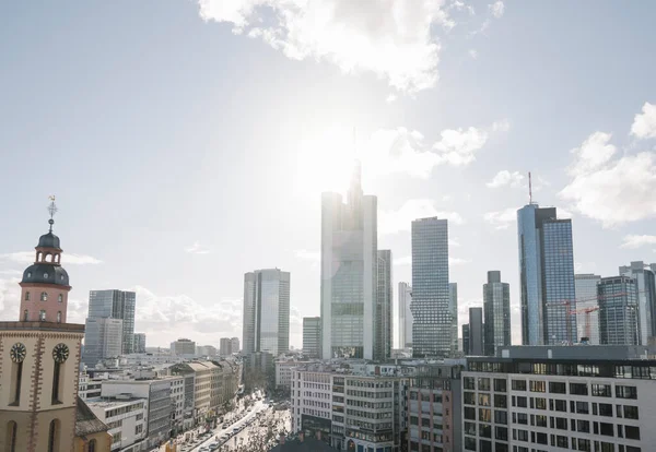 Skyline Von Frankfurt Deutschland — Stockfoto